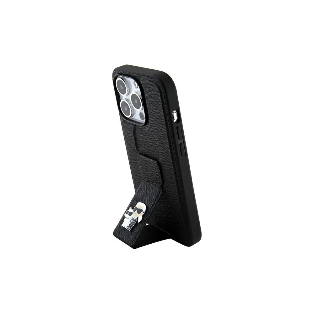 Hurtownia GSM - Etui Karl Lagerfeld KLHCP13XGSAKCPK Apple iPhone 13 Pro Max hardcase Gripstand Saffiano Karl&Choupette Pins černý/black - KLD1835 - {ean13} - Hurt