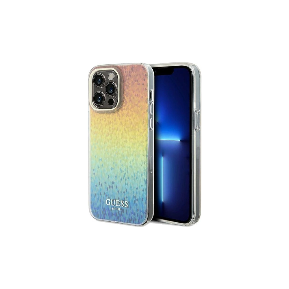 Hurtownia GSM - Etui Guess GUHCP13XHDECMI Apple iPhone 13 Pro Max hardcase IML Faceted Mirror Disco Iridescent vícerozměrný - GUE3063 - {ean13} - Hurt