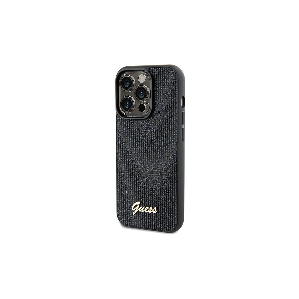 Hurtownia GSM - Case Guess GUHCP13XPMSDGSK Apple iPhone 13 Pro Max Hardcase Disco Metal Script schwarz/black - GUE3064 - {ean13} - Hurt