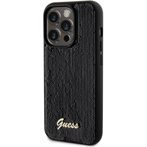 Hurtownia GSM - Etui Guess GUHCP13XPSFDGSK Apple iPhone 13 Pro Max hardcase Sequin Script Metal černý/black - GUE3065 - {ean13} - Hurt