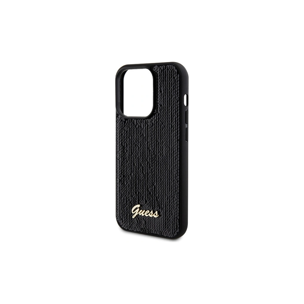 Hurtownia GSM - Etui Guess GUHCP13XPSFDGSK Apple iPhone 13 Pro Max hardcase Sequin Script Metal černý/black - GUE3065 - {ean13} - Hurt