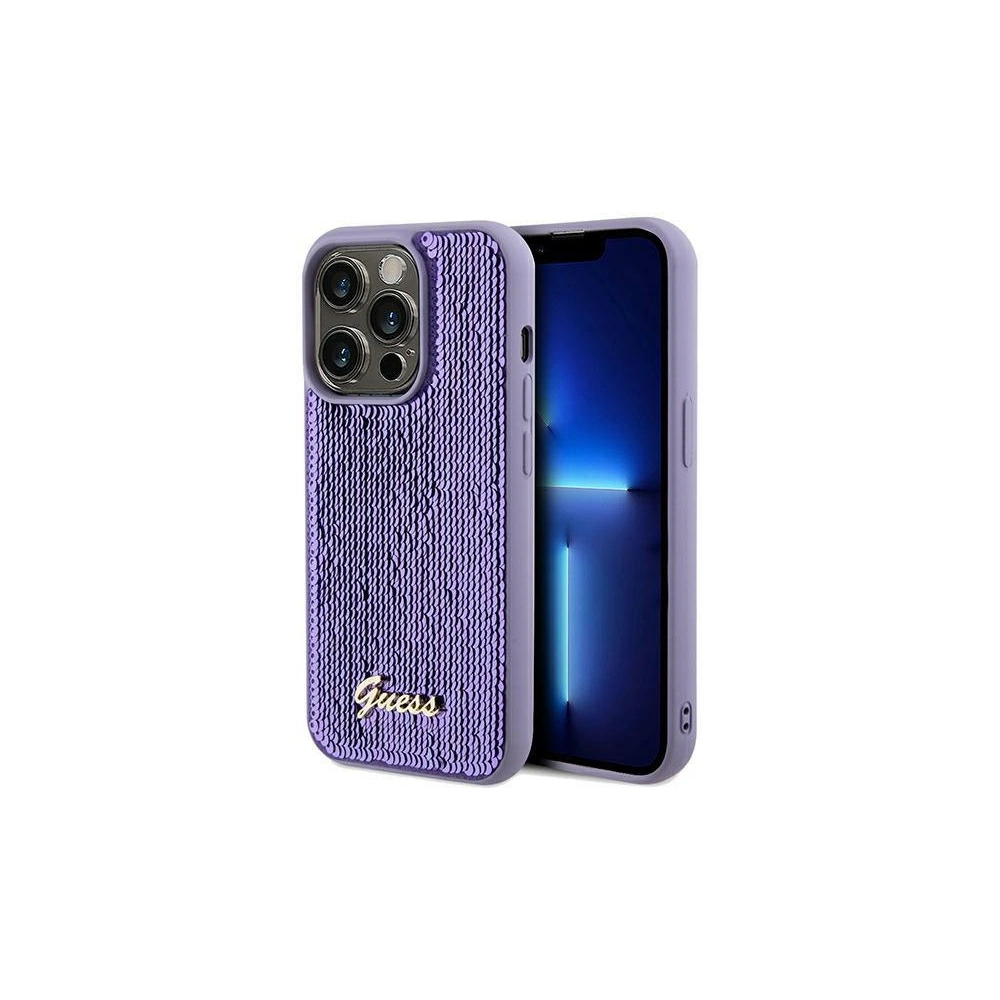 Hurtownia GSM - Etui Guess GUHCP13XPSFDGSU Apple iPhone 13 Pro Max hardcase Sequin Script Metal fialový/purple - GUE3066 - {ean13} - Hurt