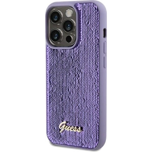 Hurtownia GSM - Etui Guess GUHCP13XPSFDGSU Apple iPhone 13 Pro Max hardcase Sequin Script Metal fialový/purple - GUE3066 - {ean13} - Hurt