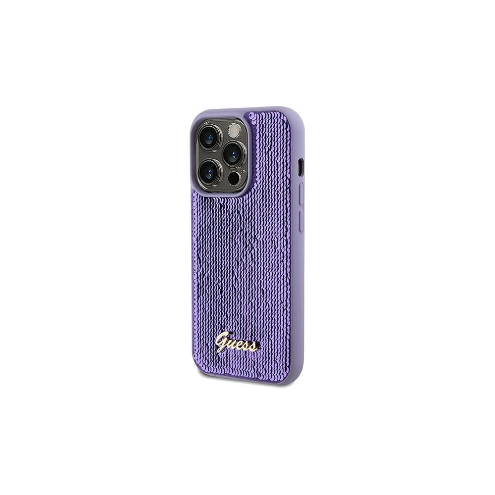 Hurtownia GSM - Etui Guess GUHCP13XPSFDGSU Apple iPhone 13 Pro Max hardcase Sequin Script Metal fialový/purple - GUE3066 - {ean13} - Hurt