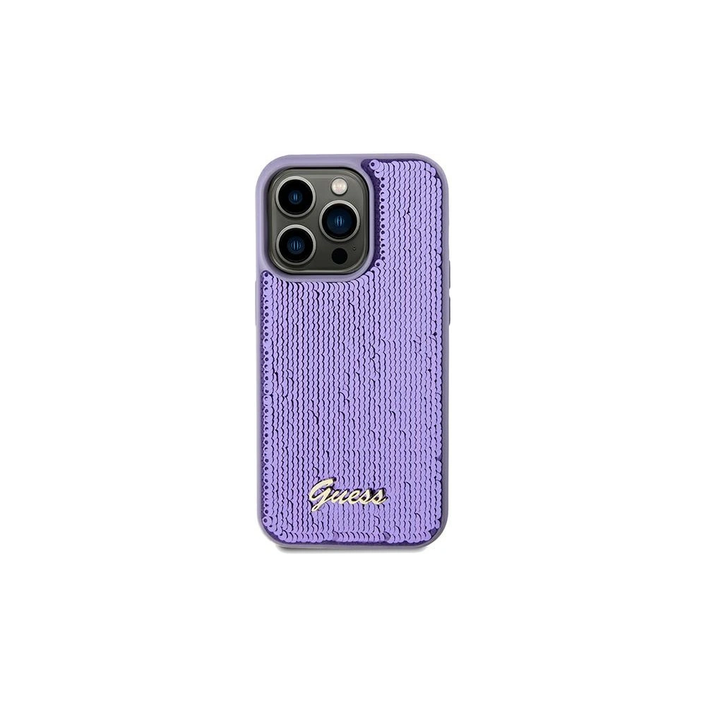 Hurtownia GSM - Etui Guess GUHCP13XPSFDGSU Apple iPhone 13 Pro Max hardcase Sequin Script Metal fialový/purple - GUE3066 - {ean13} - Hurt