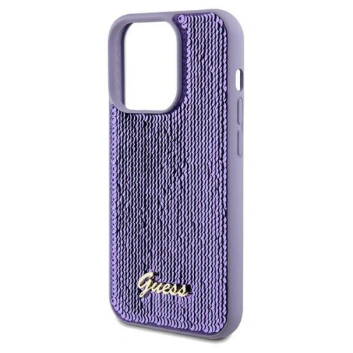 Etui Guess GUHCP13XPSFDGSU Apple iPhone 13 Pro Max hardcase Sequin Script Metal fioletowy/purple