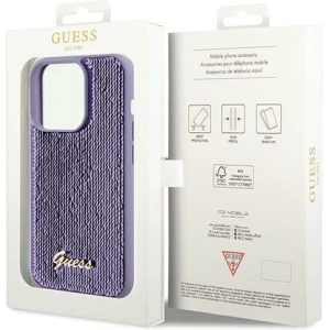 Hurtownia GSM - Etui Guess GUHCP13XPSFDGSU Apple iPhone 13 Pro Max hardcase Sequin Script Metal fialový/purple - GUE3066 - {ean13} - Hurt