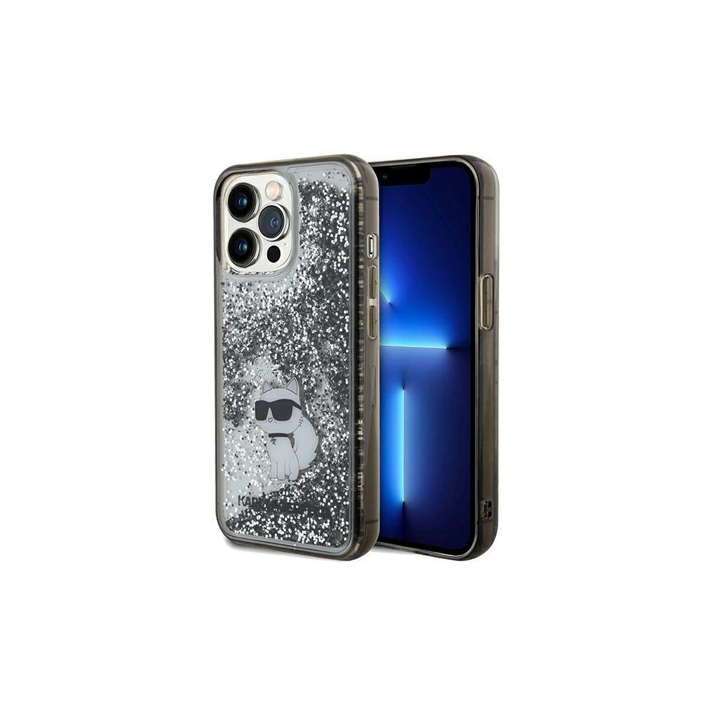 Hurtownia GSM - Etui Karl Lagerfeld KLHCP13XLKCNSK Apple iPhone 13 Pro Max hardcase Liquid Glitter Choupette průhledné - KLD1836 - {ean13} - Hurt