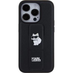 Hurtownia GSM - Etui Karl Lagerfeld KLHCP14LGSACHPK Apple iPhone 14 Pro hardcase Gripstand Saffiano Choupette Pins negru/black - KLD1837 - {ean13} - Hurt