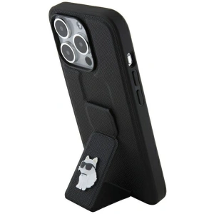 Hurtownia GSM - Etui Karl Lagerfeld KLHCP14LGSACHPK Apple iPhone 14 Pro hardcase Gripstand Saffiano Choupette Pins negru/black - KLD1837 - {ean13} - Hurt