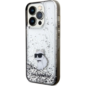 Wholesale Karl Lagerfeld KLHCP14LLKCNSK Apple iPhone 14 Pro hardcase Liquid Glitter Choupette transparent - KLD1839 - {ean13} - Hurt