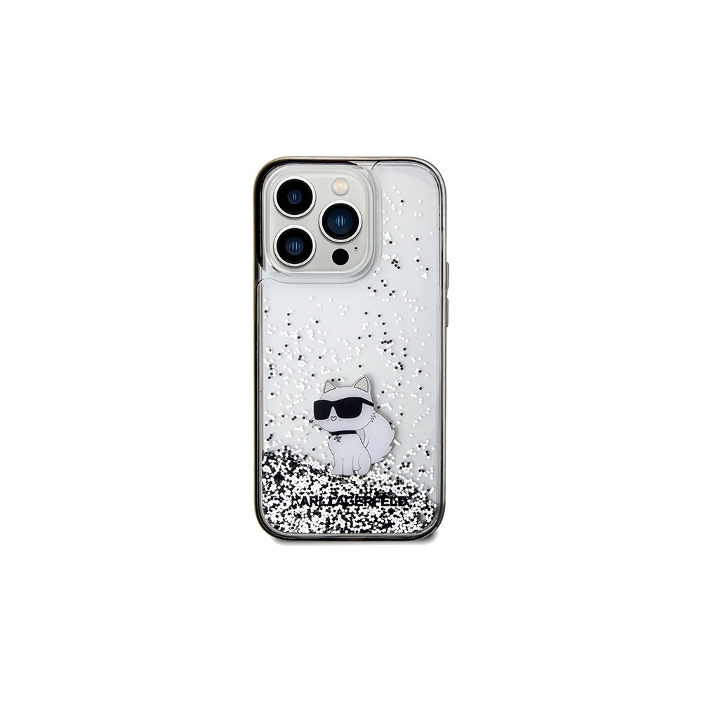 Hurtownia GSM - Etui Karl Lagerfeld KLHCP14LLKCNSK Apple iPhone 14 Pro hardcase Liquid Glitter Choupette průhledné - KLD1839 - {ean13} - Hurt