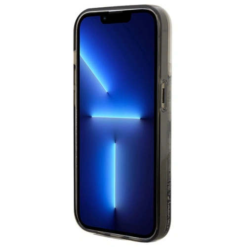 Etui Karl Lagerfeld KLHCP14LLKCNSK Apple iPhone 14 Pro hardcase Liquid Glitter Choupette transparent