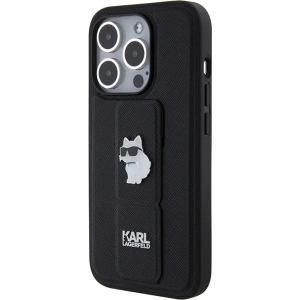 Hurtownia GSM - Case Karl Lagerfeld KLHCP14XGSACHPK Apple iPhone 14 Pro Max Hardcase Gripstand Saffiano Choupette Pins schwarz/black - KLD1840 - {ean13} - Hurt