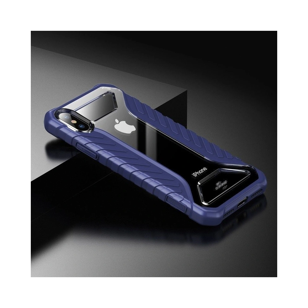 Hurtownia GSM - Odporne etui Baseus Michelin Case do iPhone X / XS (niebieskie) - BSU516BLU - {ean13} - Hurt