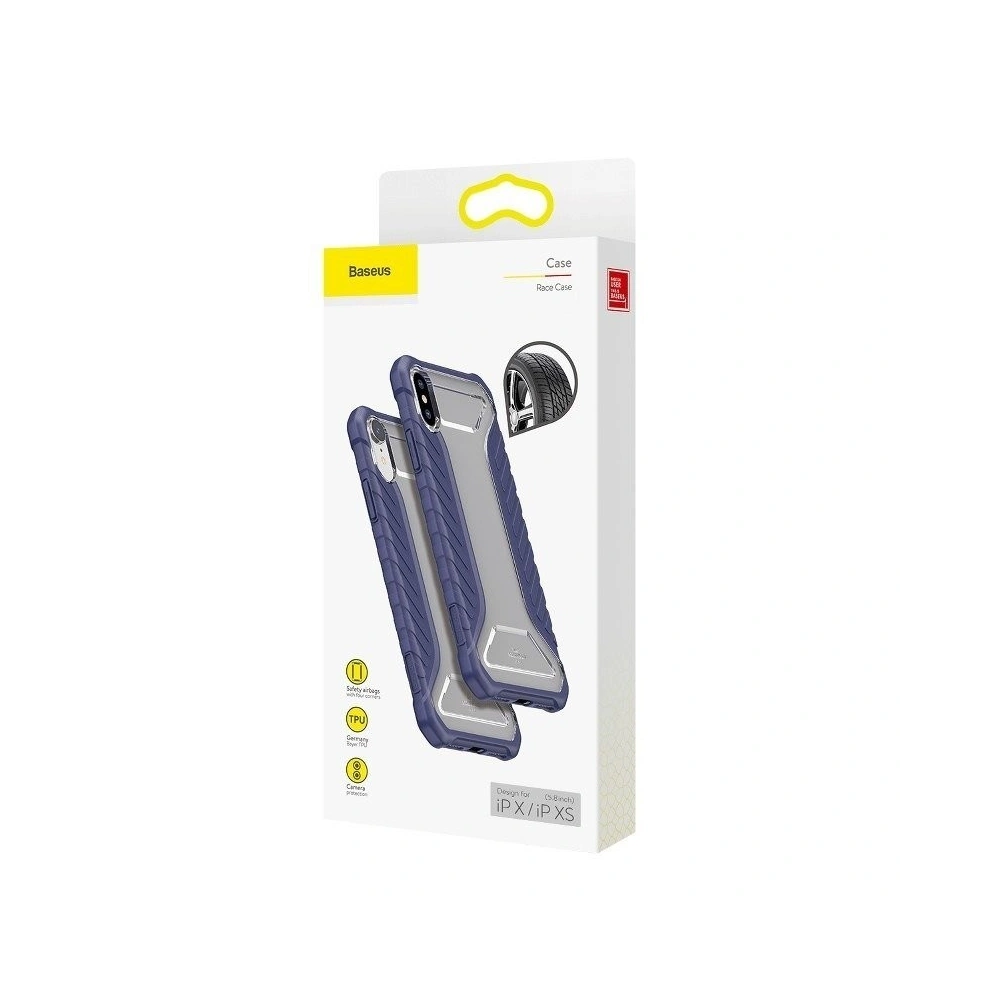 Hurtownia GSM - Etui rezistent Baseus Michelin Case pentru iPhone X / XS (albastru) - BSU516BLU - {ean13} - Hurt
