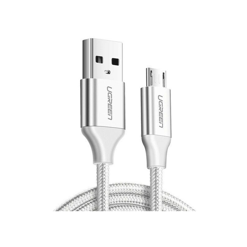 Hurtownia Ugreen - 6957303861491 - UGR057WHT - Kabel micro USB UGREEN QC 3.0 2.4A 0.25m (biały) - B2B homescreen