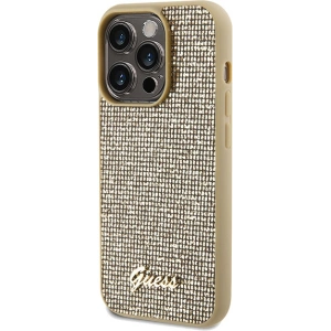 Hurtownia GSM - Etui Guess GUHCP14LPMSDGSD Apple iPhone 14 Pro hardcase Disco Metal Script auriu/gold - GUE3068 - {ean13} - Hurt