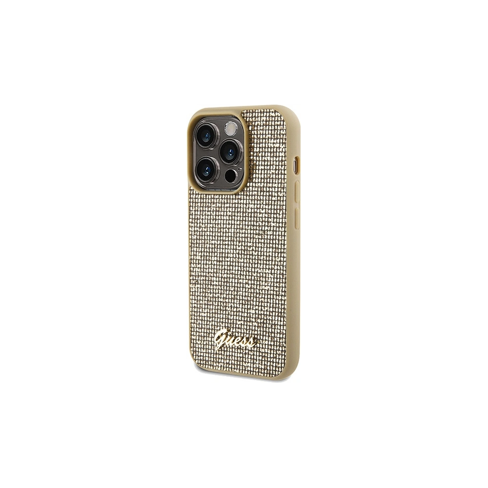Hurtownia GSM - Etui Guess GUHCP14LPMSDGSD Apple iPhone 14 Pro hardcase Disco Metal Script auriu/gold - GUE3068 - {ean13} - Hurt