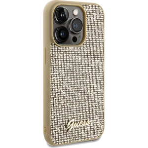 Hurtownia GSM - Etui Guess GUHCP14LPMSDGSD Apple iPhone 14 Pro hardcase Disco Metal Script auriu/gold - GUE3068 - {ean13} - Hurt