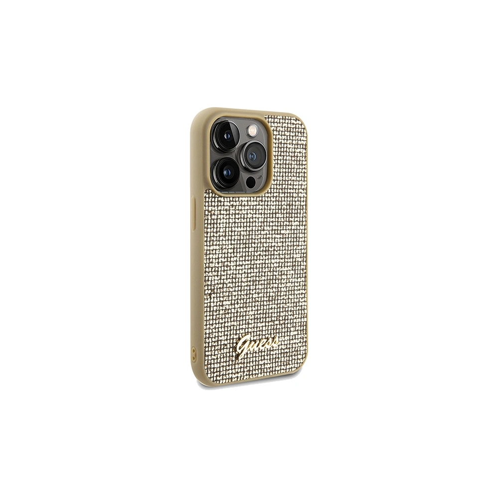 Hurtownia GSM - Etui Guess GUHCP14LPMSDGSD Apple iPhone 14 Pro hardcase Disco Metal Script auriu/gold - GUE3068 - {ean13} - Hurt