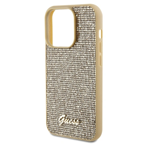 Etui Guess GUHCP14LPMSDGSD Apple iPhone 14 Pro hardcase Disco Metal Script złoty/gold
