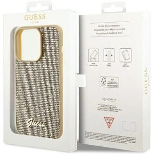 Hurtownia GSM - Etui Guess GUHCP14LPMSDGSD Apple iPhone 14 Pro hardcase Disco Metal Script auriu/gold - GUE3068 - {ean13} - Hurt