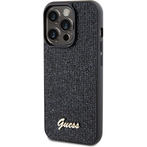 Hurtownia GSM - Etui Guess GUHCP14LPMSDGSK Apple iPhone 14 Pro hardcase Disco Metal Script negru/black - GUE3070 - {ean13} - Hurt