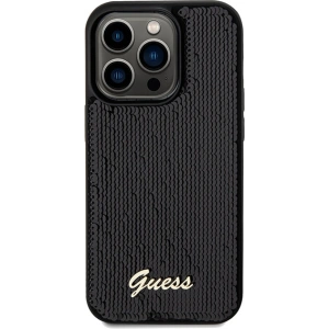 Hurtownia GSM - Etui Guess GUHCP14LPSFDGSK Apple iPhone 14 Pro hardcase Sequin Script Metal negru/black - GUE3071 - {ean13} - Hurt