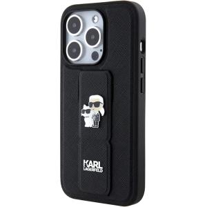 Etui Karl Lagerfeld KLHCP14XGSAKCPK Apple iPhone 14 Pro Max hardcase Gripstand Saffiano Karl&Choupette Pins czarny/black