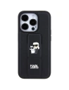 Hurtownia GSM - Etui Karl Lagerfeld KLHCP14XGSAKCPK Apple iPhone 14 Pro Max hardcase Gripstand Saffiano Karl&Choupette Pins fekete/black - KLD1841 - {ean13} - Hurt