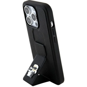 Etui Karl Lagerfeld KLHCP14XGSAKCPK Apple iPhone 14 Pro Max hardcase Gripstand Saffiano Karl&Choupette Pins czarny/black