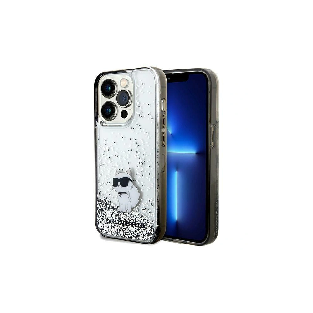 Hurtownia GSM - Etui Karl Lagerfeld KLHCP14XLKCNSK Apple iPhone 14 Pro Max kemény tok Liquid Glitter Choupette átlátszó - KLD1842 - {ean13} - Hurt