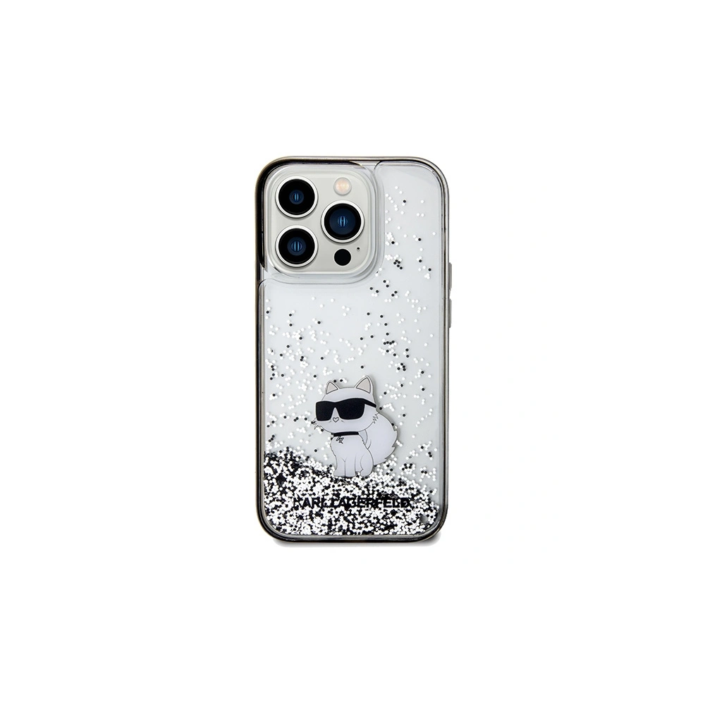 Hurtownia GSM - Etui Karl Lagerfeld KLHCP14XLKCNSK Apple iPhone 14 Pro Max kemény tok Liquid Glitter Choupette átlátszó - KLD1842 - {ean13} - Hurt