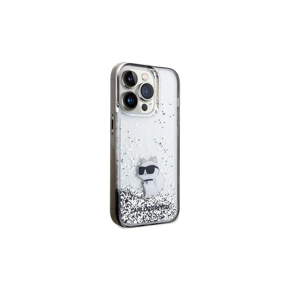 Hurtownia GSM - Etui Karl Lagerfeld KLHCP14XLKCNSK Apple iPhone 14 Pro Max kemény tok Liquid Glitter Choupette átlátszó - KLD1842 - {ean13} - Hurt