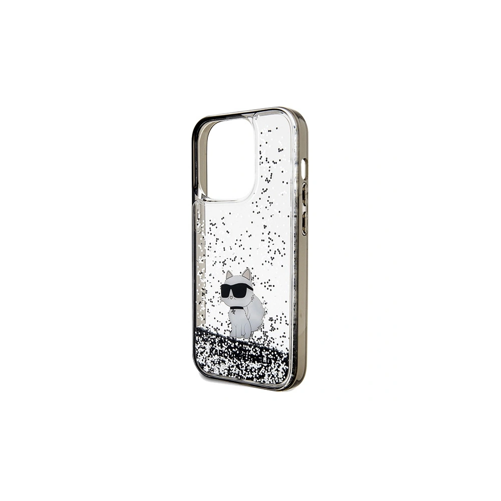 Hurtownia GSM - Etui Karl Lagerfeld KLHCP14XLKCNSK Apple iPhone 14 Pro Max kemény tok Liquid Glitter Choupette átlátszó - KLD1842 - {ean13} - Hurt