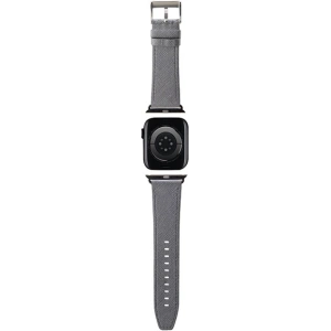 Hurtownia GSM - Pasek Karl Lagerfeld KLAWLSAKLHPG Apple Watch 4/5/6/7/SE/8/9/Ultra 44/45/49mm strap Saffiano Monogram srebrny/silver - KLD1843 - {ean13} - Hurt
