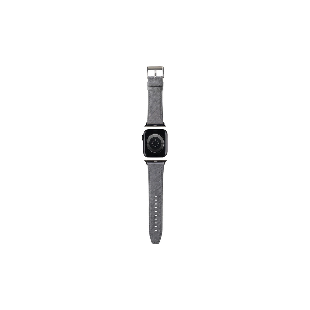 Hurtownia GSM - Pasek Karl Lagerfeld KLAWLSAKLHPG Apple Watch 4/5/6/7/SE/8/9/Ultra 44/45/49mm heveder Saffiano Monogram ezüst/silver - KLD1843 - {ean13} - Hurt