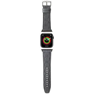 Hurtownia GSM - Pasek Karl Lagerfeld KLAWMSAKLHPG Apple Watch 4/5/6/7/SE/8/9/10 40/41/42mm curea Saffiano Monogram argintie/silver - KLD1845 - {ean13} - Hurt