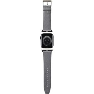 Hurtownia GSM - Pasek Karl Lagerfeld KLAWMSAKLHPG Apple Watch 4/5/6/7/SE/8/9/10 40/41/42mm curea Saffiano Monogram argintie/silver - KLD1845 - {ean13} - Hurt