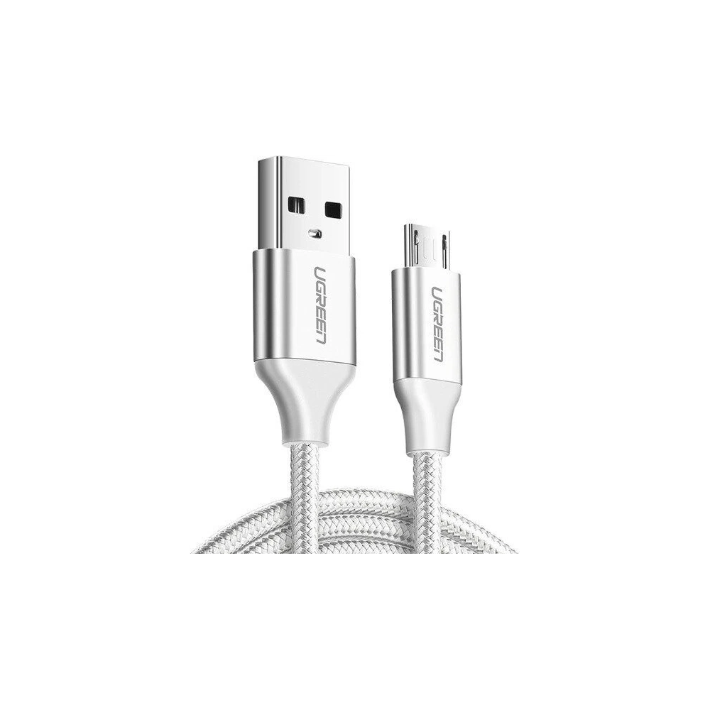 Hurtownia GSM - Kabel micro USB UGREEN QC 3.0 2.4A 0.5m (biały) - UGR060WHT - {ean13} - Hurt