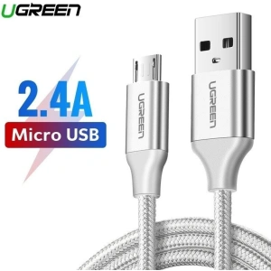 Micro USB Cable UGREEN QC 3.0 2.4A 0.5m White