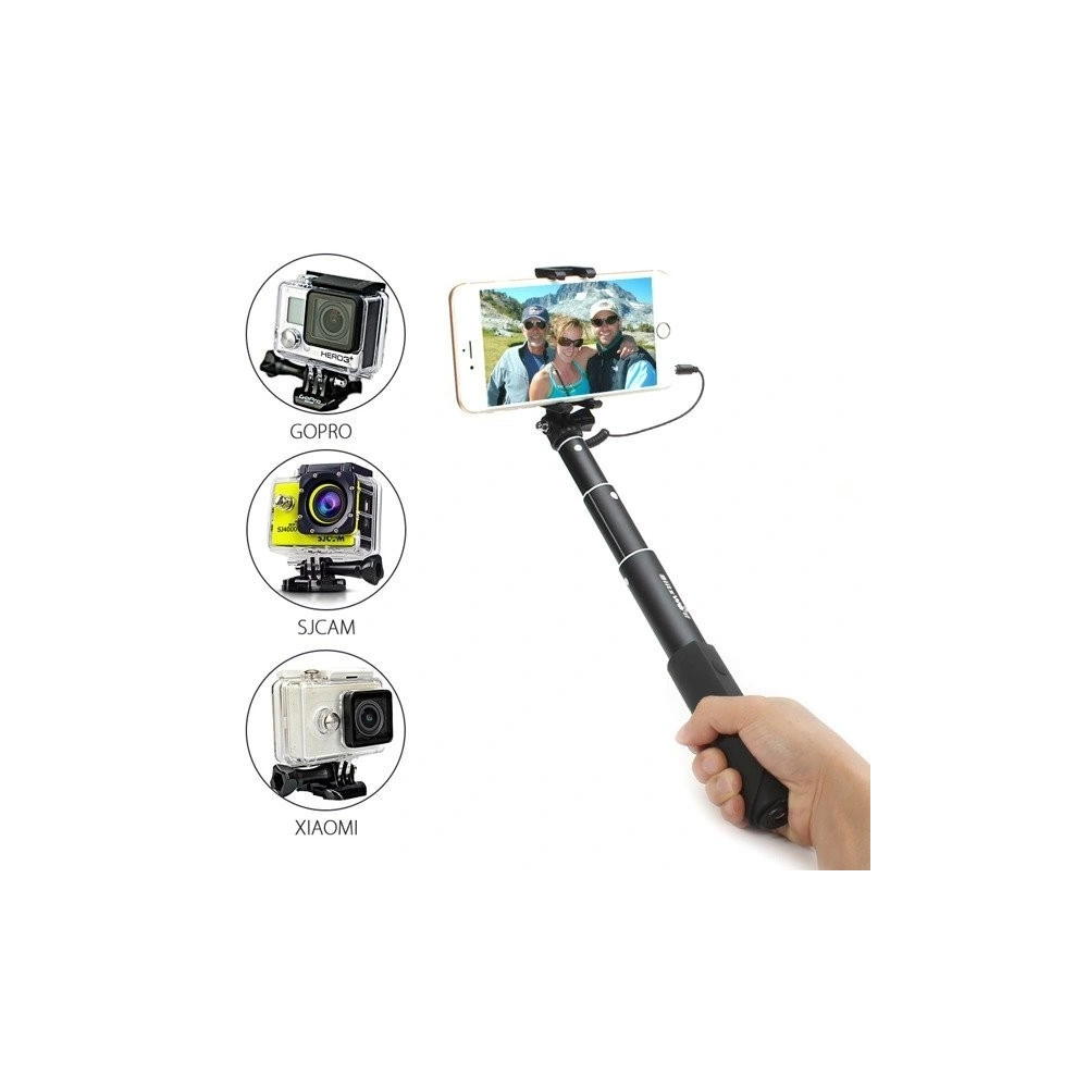 Hurtownia GSM - Kijek Selfie Stick BlitzWolf BW-WS1 czarny - BLZ059BLK - {ean13} - Hurt