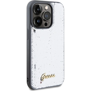 Hurtownia GSM - Etui Guess GUHCP14LPSFDGSS Apple iPhone 14 Pro hardcase Sequin Script Metal argintiu/silver - GUE3072 - {ean13} - Hurt