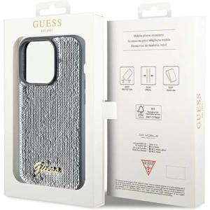 Hurtownia GSM - Etui Guess GUHCP14LPSFDGSS Apple iPhone 14 Pro hardcase Sequin Script Metal argintiu/silver - GUE3072 - {ean13} - Hurt