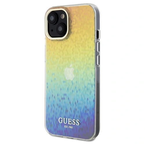 Etui Guess GUHCP14SHDECMI Apple iPhone 15 / 14 hardcase IML Faceted Mirror Disco Iridescent wielokolorowy
