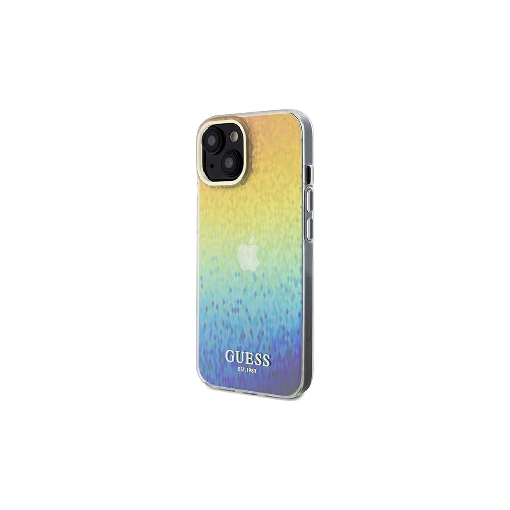 Hurtownia GSM - Etui Guess GUHCP14SHDECMI Apple iPhone 15 / 14 hardcase IML Faceted Mirror Disco Iridescent vícerozměrný - GUE3074 - {ean13} - Hurt