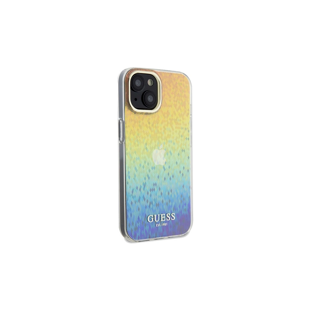 Hurtownia GSM - Etui Guess GUHCP14SHDECMI Apple iPhone 15 / 14 hardcase IML Faceted Mirror Disco Iridescent vícerozměrný - GUE3074 - {ean13} - Hurt