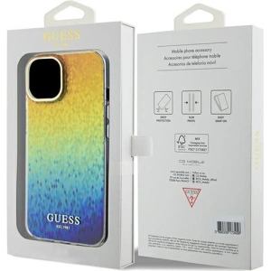 Etui Guess GUHCP14SHDECMI Apple iPhone 15 / 14 hardcase IML Faceted Mirror Disco Iridescent wielokolorowy