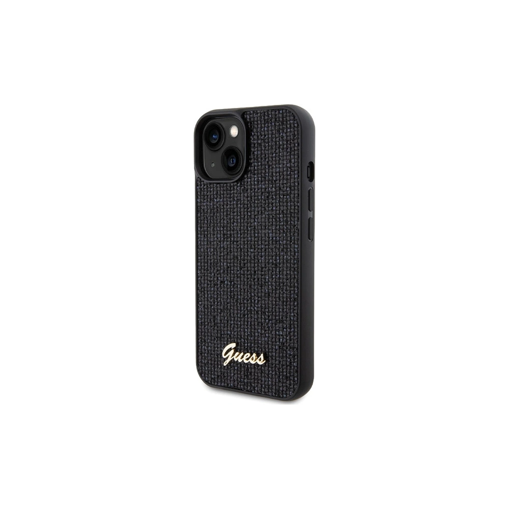 Hurtownia GSM - GEtui uess GUHCP14SPMSDGSK Apple iPhone 15 / 14 kemény tok Disco Metal Script fekete/black - GUE3075 - {ean13} - Hurt